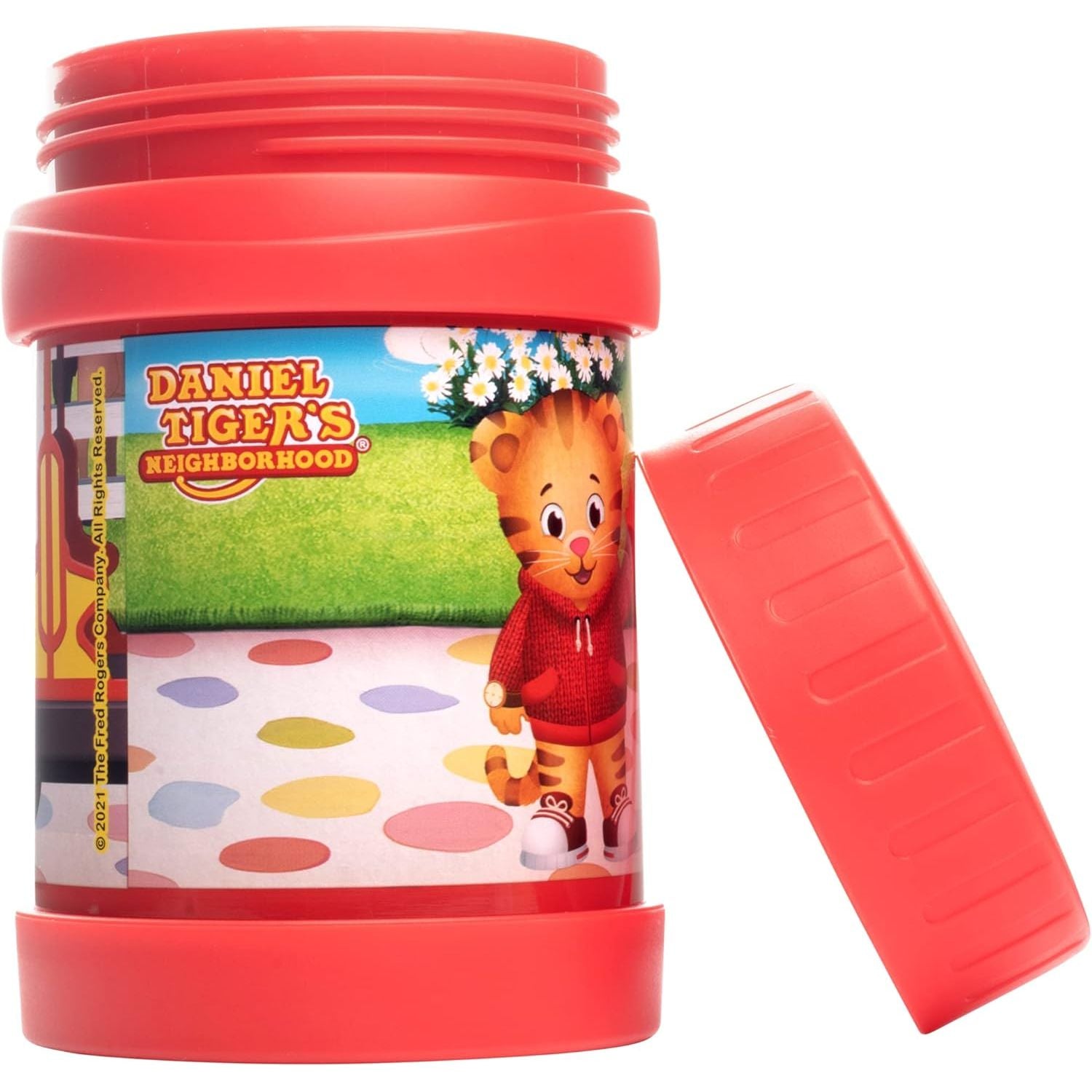 Buy now Daniel Tiger's Neighborhood Stainless Steel 13 oz Food Jar for Kids, Red -Double Wall Insulated, Leak-Proof thermos Jar Keeps Liquids & Food Hot or Cold for Hours-Fits Inside All Lunch Boxes & Bags at indiglob india