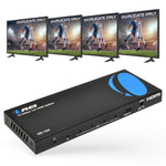 Buy now OREI HDMI Splitter 1 in 4 Out – 4K@30Hz HDMI 2.0 Splitter with HDCP 1.4, EDID Management, and LPCM/Dolby/DTS Audio Support–Compact Plug & Play Design at indiglob india