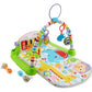 Fisher-Price Baby Playmat Deluxe Kick & Play Piano Gym for Learning & 2 Maracas Soft Rattles for Newborn to Toddler Play Ages 0+ Months