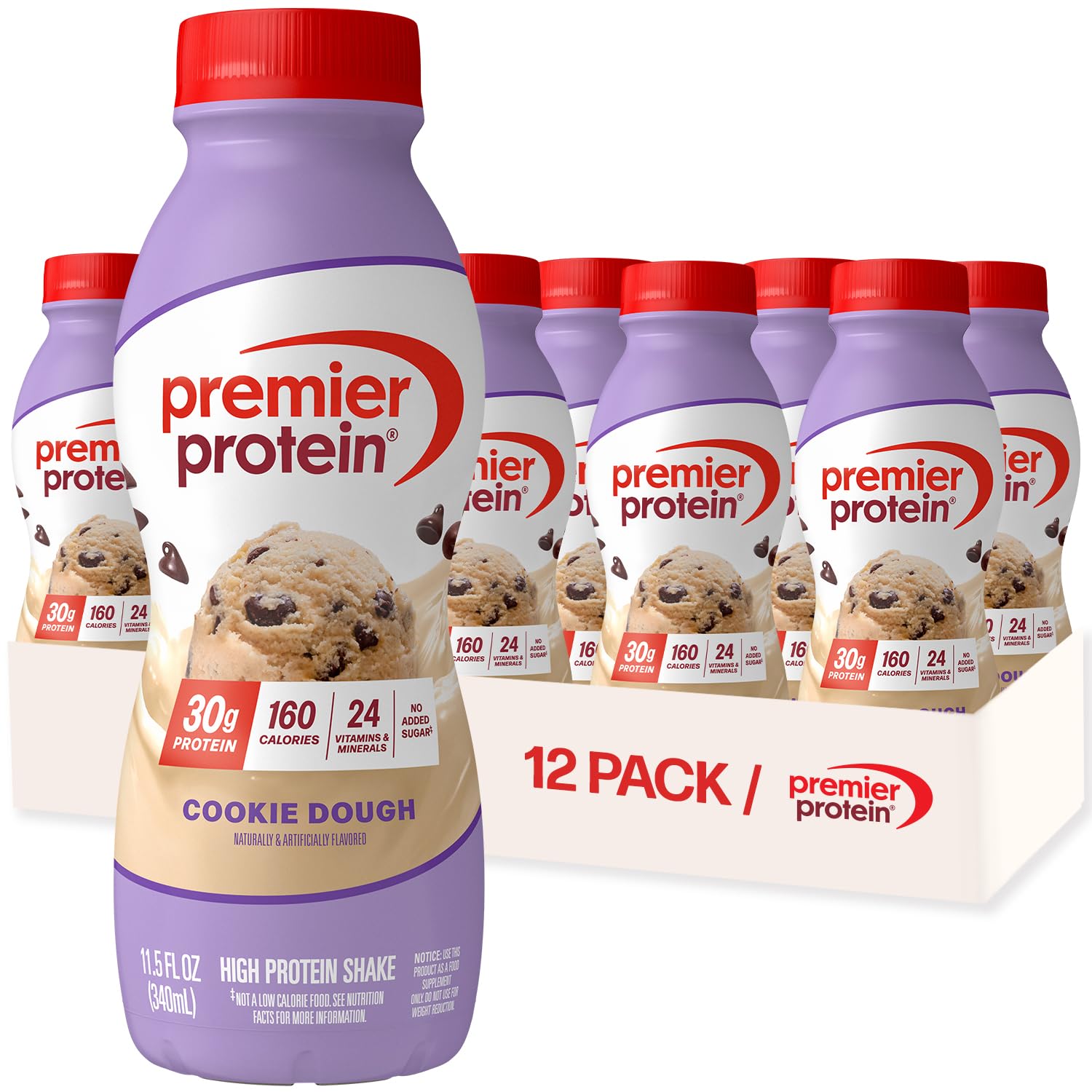 Buy now Premier Protein Shake, Peaches & Cream, 30g Protein, No Added Sugar, 24 Vitamins & Minerals to Support Immune Health, 11.5 fl oz, 12 Pack (Packaging May Vary) at indiglob india