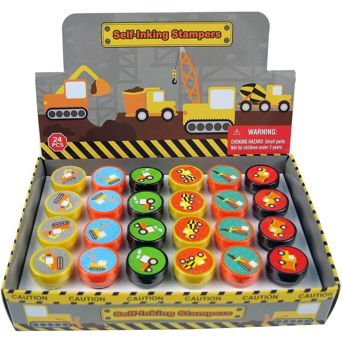 24 Pcs Construction Trucks Stampers for Kids Garbage Truck Dump Truck Party Favors Giveaways Classrooom Rewards Pinata Fillers Party Treat Goody Bag Stuffers - My Store
