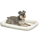 MidWest Homes for Pets QuietTime XXS Dog Bed – White Fleece Bolster, Ultra-Soft and Machine Washable, Fits 18-Inch Crates and Carriers, for Small Dogs and Cats