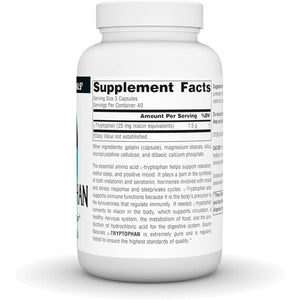 Source Naturals L-Tryptophan, for Mood, Relaxation, and Sleep*, 500mg - 120 Capsules