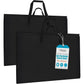 ZKOO Large Size Art Portfolio Bag, Light Weight Art Canvas Portfolio Case with Nylon Shoulder Strap, Carrying Storage Case for Artwork, Poster, Sketching, and Drawing (Compatible 24 * 36 Inch-Black)