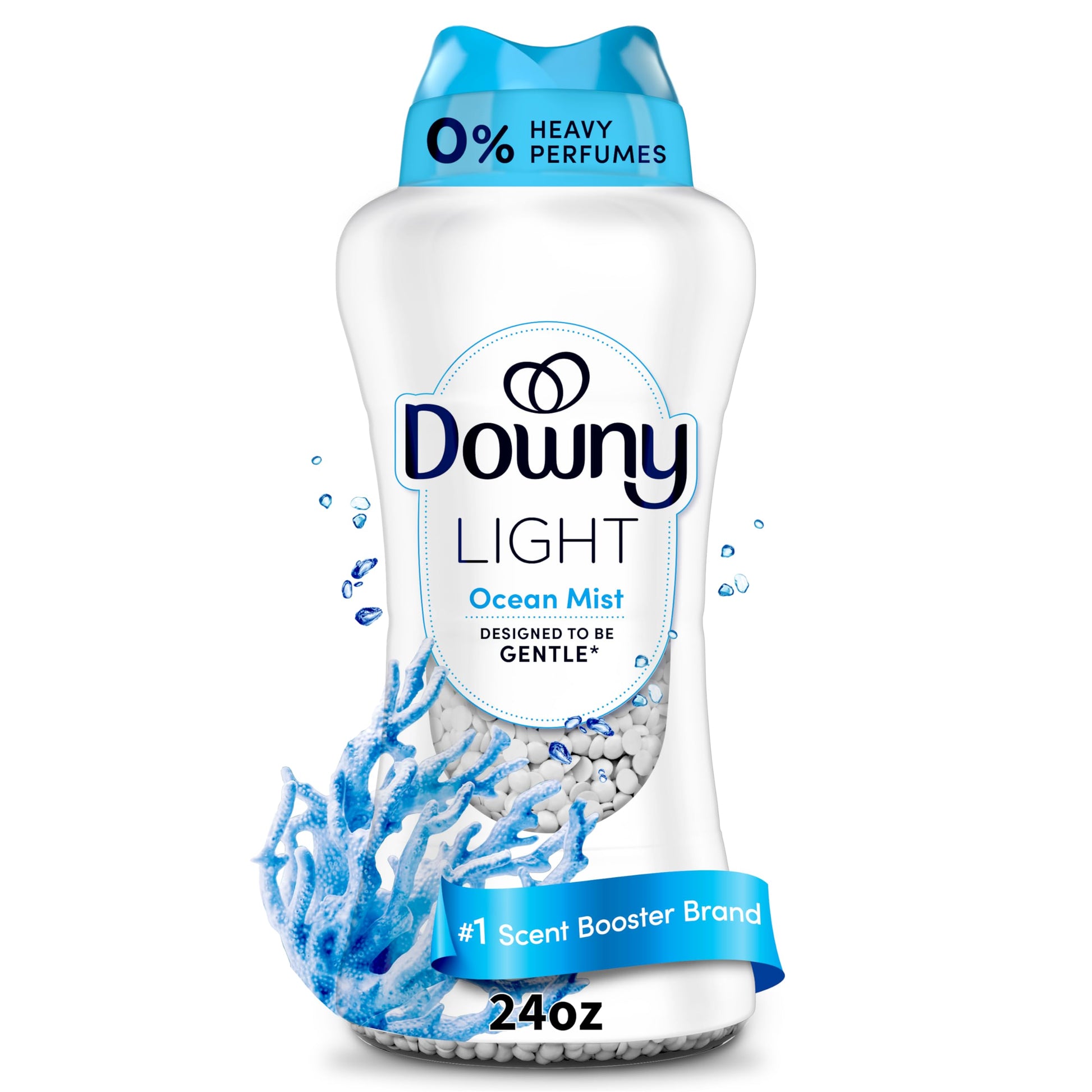 Buy now Downy Light Laundry Scent Booster Beads, Ocean Mist Scent, 24 OZ, In-Wash Fabric Beads Designed To Be Gentle With A Light Boost Of Scent, No Heavy Perfumes Ocean Mist 24 Ounce (Pack of 1) at indiglob india