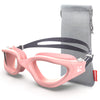 ZIONOR Swim Goggles, G1 SE Swimming Goggles Anti-Fog for Adult Men Women - A4-clear Lens Pink Frame