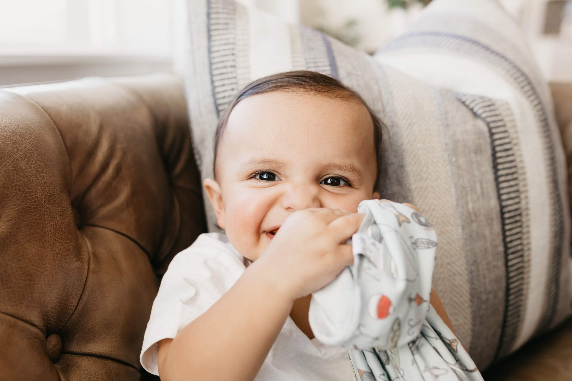 Buy now Copper Pearl Large Premium Knit Baby Swaddle Receiving Blanket Trout at indiglob india