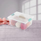 Buy now Sterilite 4-Pack Clip Box, Stackable Clear Plastic Bins with Latching Lids, Deep - Writing, Arts or Crafts Supplies Storage Containers for Home, Office, Classroom and Workshop Organization at indiglob india