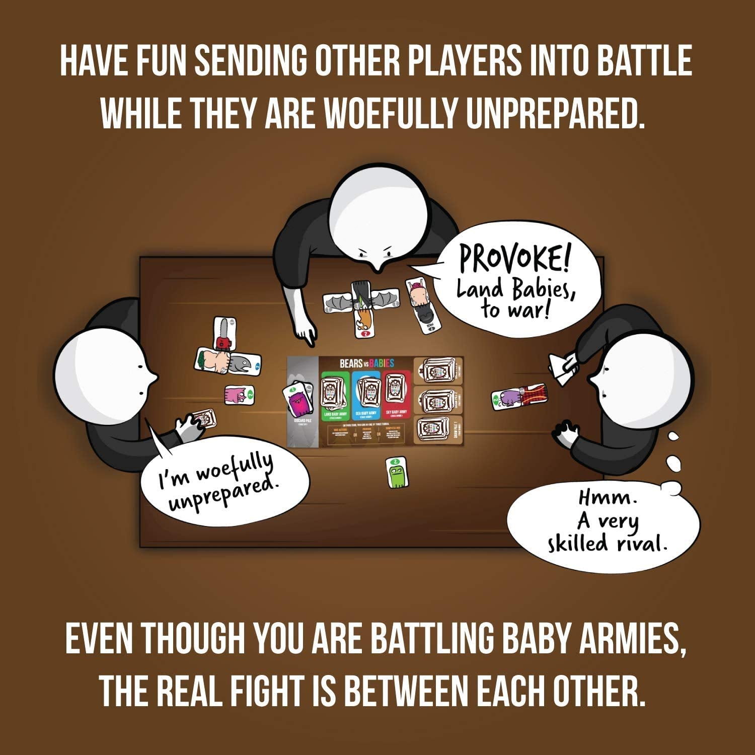 Buy now Exploding Kittens Bears vs. Babies 2-5 Players - Ages 10+ - 20 Minutes to Play - Monster Building Card Game - Party Game, Family Game Night, Kid and Adult Card Game at indiglob india