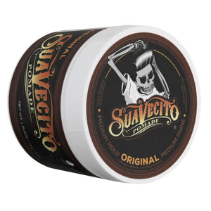Suavecito Pomade For Men - Medium Hold Shine Water Based oz Pack Wax Like Flake All Day Hair Free Gel Hairstyles Easy To Wash Out