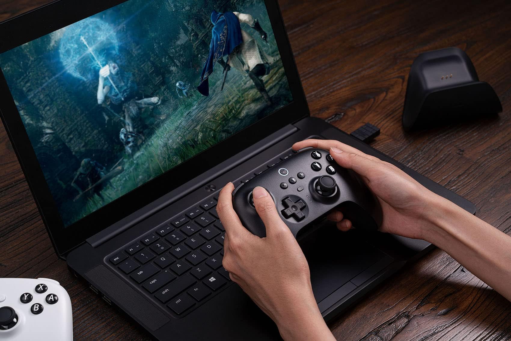 Buy now 8Bitdo Ultimate Bluetooth Controller with Charging Dock, Wireless Switch Controller for Switch and Windows at indiglob india