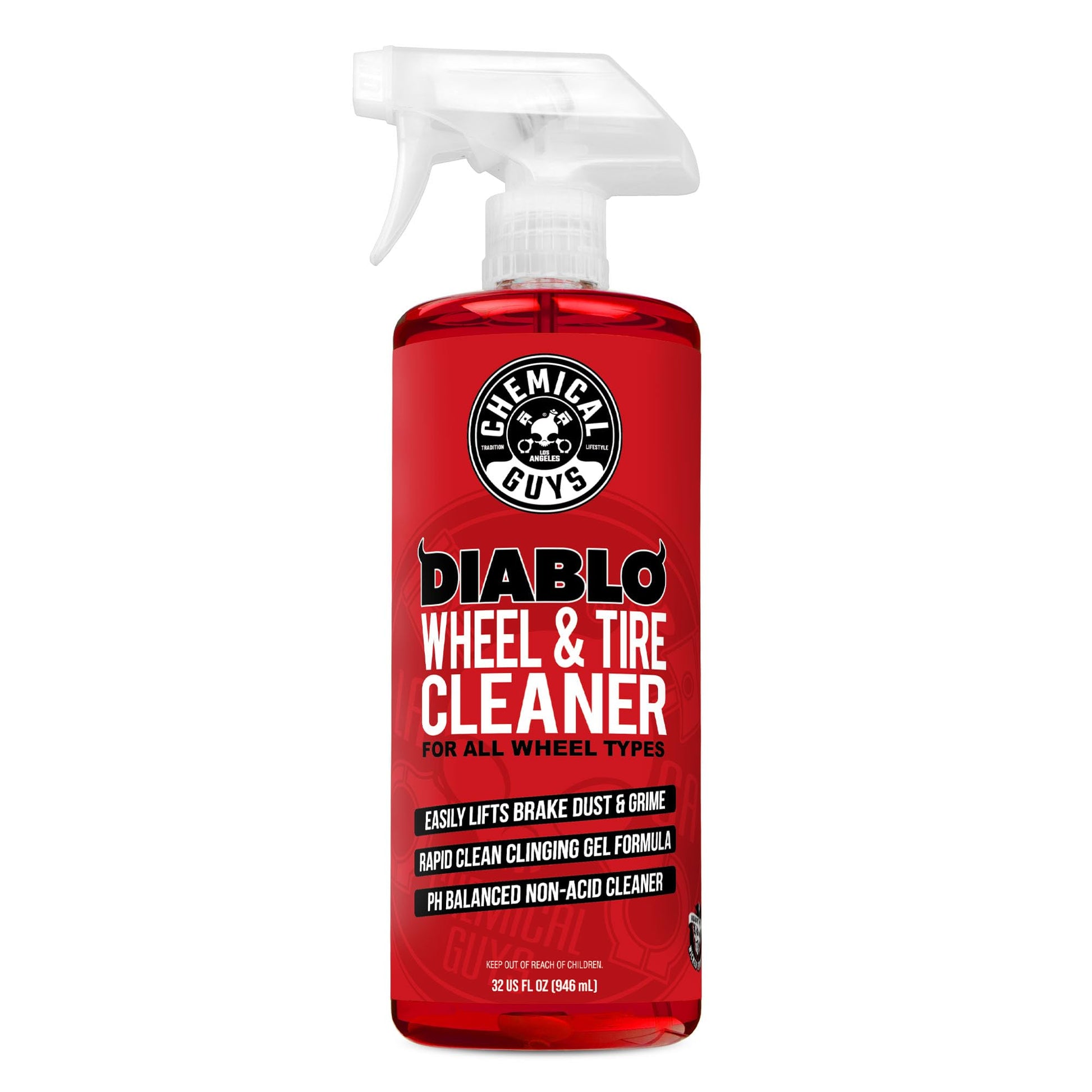 Buy now Chemical Guys Diablo Gel Oxygen Infused Foam Wheel & Rim Cleaner, Concentrated Car Wheel Cleaner Safe on All Finishes, Removes Brake Dust, Dirt, Grime, for Cars, Trucks, SUVs, Motorcycles & RVs, 16 oz at indiglob india