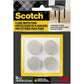 Scotch Felt Pads 32 PCS Beige, Felt Furniture Pads for Protecting Hardwood Floors, 1" Round, Easy-to-apply, Self-Stick design, Reliable protection from nicks, dents and scratches (SP802-NA)