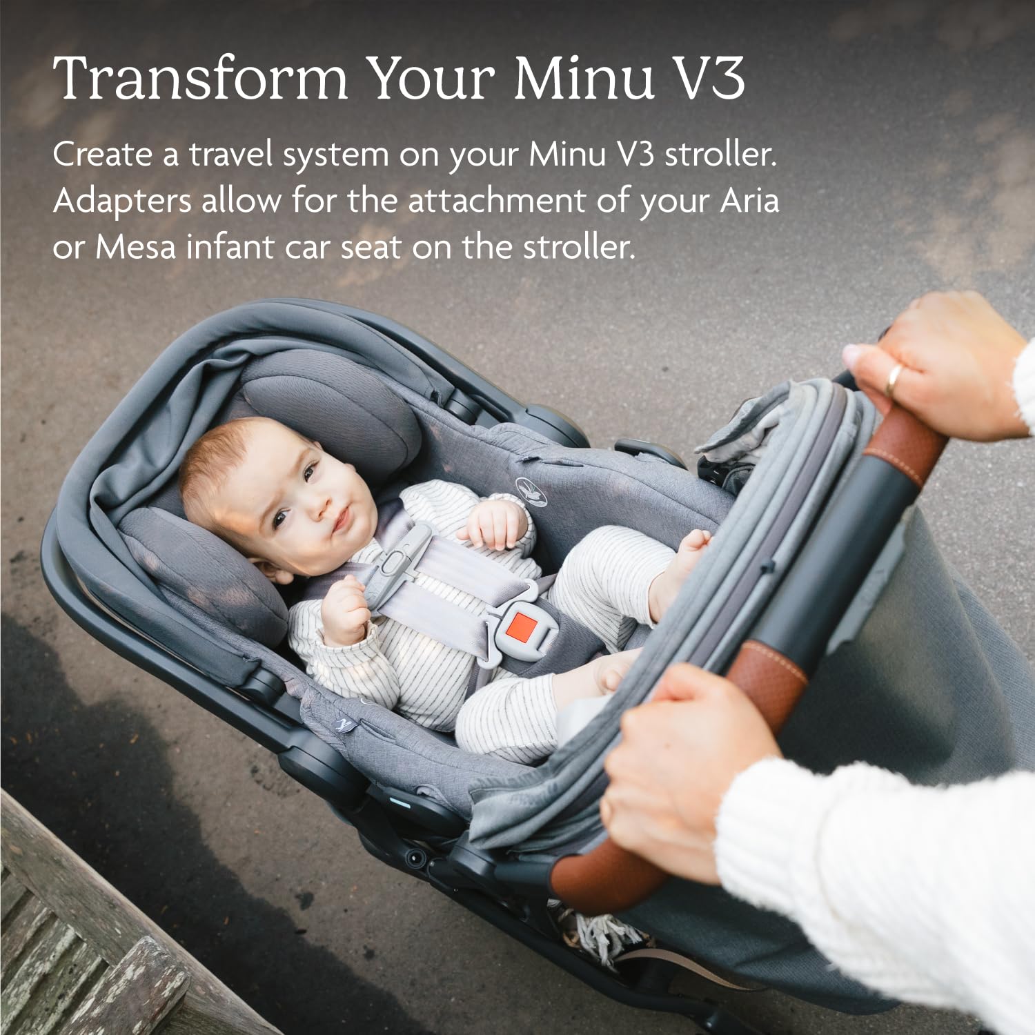 Buy now UPPAbaby Adapter for Minu V3 - Compatible with Aria and Mesa Infant Car Seats - Quick + Secure Attachment - 1 Pair at indiglob india