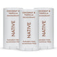Buy now Native Deodorant Contains Naturally Derived Ingredients, 72 Hour Odor Control | Deodorant for Women and Men, Aluminum Free with Baking Soda, Coconut Oil and Shea Butter | Coconut & Vanilla at indiglob india