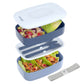 Buy now Bentgo Classic - Adult Bento Box, Stackable 3-Compartment Lunch Box with Removable Utensil Set and Sealing Strap, BPA-Free, Food Container Ideal for Meal Prep, Work, and On the Go (Blush Marble) Slate at indiglob india