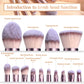 BS-MALL Makeup Brushes Stand Up Premium Synthetic Foundation Powder Concealers Eye Shadows (14rose)