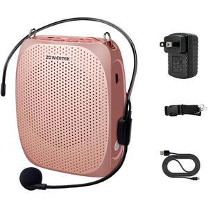 ZOWEETEK Voice Amplifier Microphone Headset for Teachers, Original Personal Voice Amplifier, Work of 12 hrs, Portable Speaker for Classroom, Speech, Tour Guide,Support MP3 Format Audio,Power Amplifier