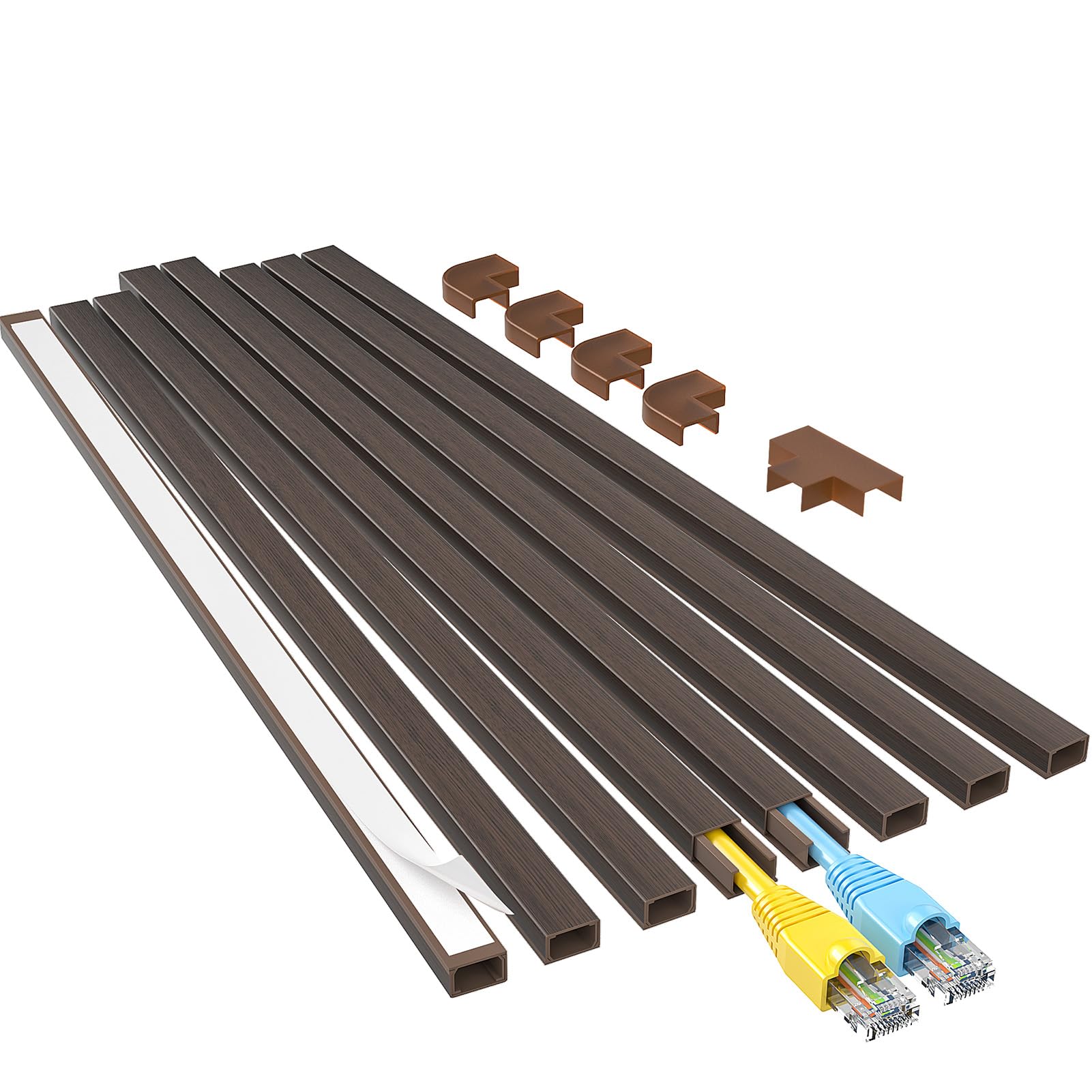 Buy now Yecaye Cord Hider, 113in One-Cord Cable Concealer, Cord Covers for Wires on Wall, Easy Install Cable Management Kit for 2 Small Wires, Cables Raceway Home Office, W0.59in H0.4in, White at indiglob india