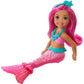 Barbie Dreamtopia Chelsea Mermaid Doll with Pink Hair & Tail, Royal Headband Accessory, Small Doll Bends at Waist