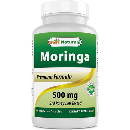 Best Naturals Moringa Superfood 500 mg 60 Veggie Capsules