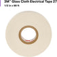 3M Glass Cloth Electrical Tape 27, ½ in x 66 ft, 1 Roll, Non-Corrosive Adhesive, Pressure Sensitive, High Temperature, Corrosion Protection, 7-mil Woven