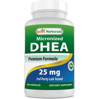 Best Naturals, Micronized DHEA 25 mg 180 Capsules