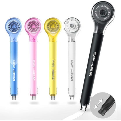 5pcs Correction Tape Pen, White, 1/5" x 236", Push-pull Protectiv