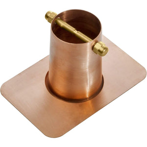 Monarch Rain Chains Pure Copper Gutter Adapter for Rain Chain Installation