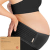 KeaBabies Maternity Belly Bands for Pregnant Women - Soft & Breathable Pregnancy Belly Support Band, Adjustable Maternity Belt for Back, Pelvic Support, Comfortable, Easy to Use (Classic Ivory, M/L) - Midnight Black