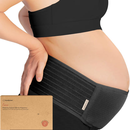 KeaBabies Maternity Belly Bands for Pregnant Women - Soft & Breathable Pregnancy Belly Support Band, Adjustable Maternity Belt for Back, Pelvic Support, Comfortable, Easy to Use (Classic Ivory, M/L)