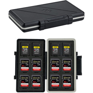 CFexpress Type A Card SD Card Holder Case Storage, Water-Resistant Shockproof Memory Card Organizer Box for 12 SD Card, 12 CFexpress Type-A Card for Sony A7RV A7SIII A7IV A7R5 A1 A9M3 FX3 FX6 FX30 FR7