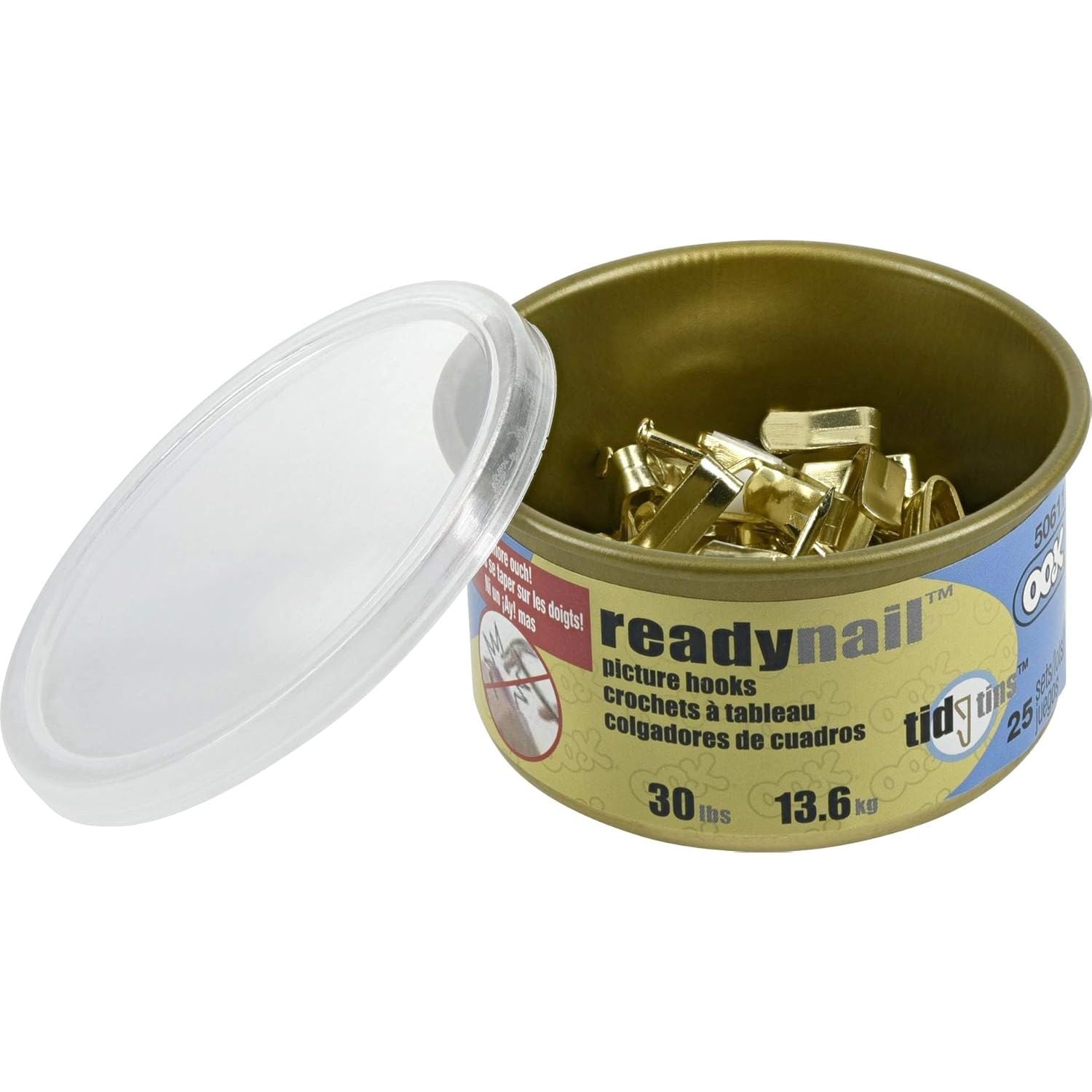 Buy now OOK 535808 Picture Hangers, Art Hangers, Brass, Reusable Picture Hooks, 30lb (25 Set) at indiglob india