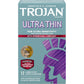 TROJAN Ultra Thin Condoms for Sensitivity, Lubricated TROJAN Condoms for Men, 36 Count Value Pack