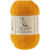 TEHETE 100% Merino Wool Yarn for Knitting 3-Ply Luxury Warm Soft Lightweight Crochet Yarn(Ginger,1Ball) - Ginger