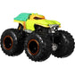 Hot Wheels Monster Trucks 2-Pack, Demolition Doubles Set of 2 Toy Vehicles in 1:64 Scale, for Kids & Collectors (Styles May Vary)