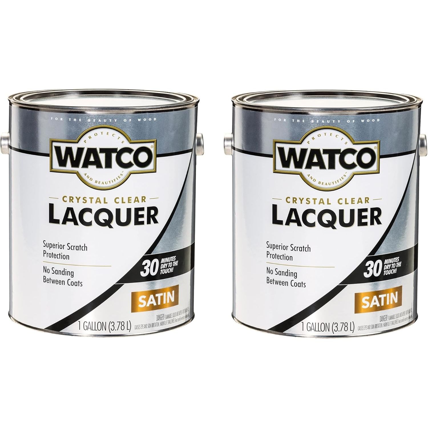 Buy now Watco 63141 Lacquer Clear Wood Finish, Quart, Semi-Gloss Clear Gallon (Pack of 2) Satin Clear Brush at indiglob india
