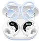Buy now Ltinist Wireless Earbud, Bluetooth 5.3 Headphones Pure Bass Sound with Earhooks, 75H Battery Over Ear Headphones with Dual-LED Display, IP7 Waterproof Earphones Built-in Microphone for Running Sports Light blue at indiglob india