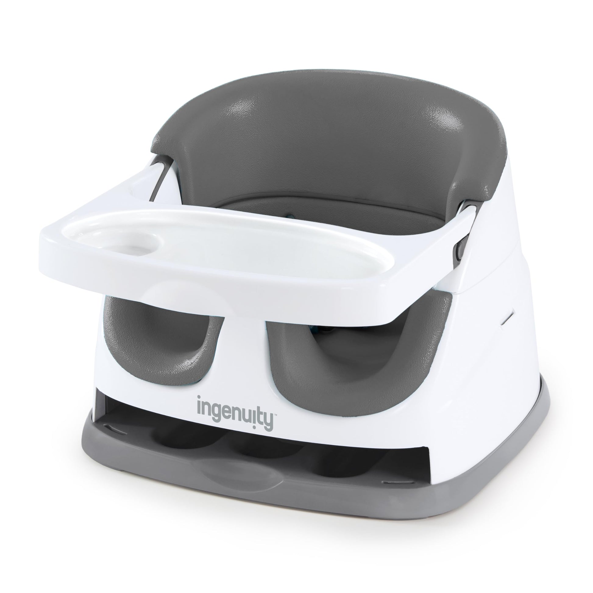 Buy now Ingenuity Baby Base 2-in-1 Booster Feeding and Floor Seat with Self-Storing Tray - Peacock Blue at indiglob india