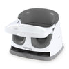 Ingenuity Baby Base 2-in-1 Booster Feeding and Floor Seat with Self-Storing Tray - Peacock Blue - Slate