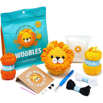 The Woobles Crochet Kit for Beginners - Easy Arts and Crafts Knitting & Crochet Animals Kit As Seen On Shark Tank - Kiki The Chick