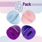 Slick- Silicone Facial Cleansing Brush, 4 Pack, Silicone Face Scrubber Exfoliator