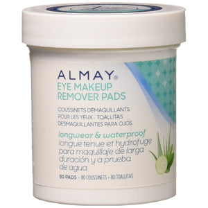 Almay Longwear and Waterproof Eye Makeup Remover Pads, 80 Count