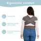 Buy now Sleepy Wrap Stretchy Ergonomic Baby Carrier Sling for Newborns to Toddlers - Hands-Free Lightweight Baby Wrap 7-35 lbs (Dark Gray) at indiglob india