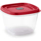 Rubbermaid Easy Find Vented Lid Food Storage Containers 7-Cup Red