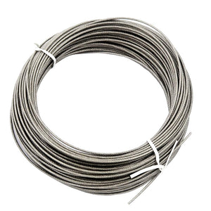 DGOL Coated 100 ft Picture Wire 304 Stainless Steel Rope 1/16 inch (1.5 mm) Photo Hanging Cable,7x7 Standard Core,100 feet,with 10pcs Sleeves