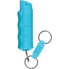 SABRE Pepper Spray, Quick Release Keychain for Easy Carry and Fast Access, Finger Grip for More Accurate and Faster Aim, Maximum Police Strength OC Spray, 0.54 fl oz, Secure and Easy to Use Safety - Turquoise