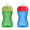 Philips AVENT My Grippy Spout Sippy Cup with Soft Spout and Leak-Proof Design, Pink/Purple, 10oz, 2pk, SCF801/22 - Blue/Green