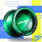 MAGICYOYO V6 LOCUS Pro YoYo - Dual-Mode Responsive/Unresponsive for Kids & Adults | Professional Tricks with 12 Strings | Includes Bearing Tool + Storage Case Bag (Sleek Black/Green)