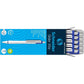 Schneider Slider Xite XB (Extra Broad) Ballpoint Pen, Refillable + Retractable, 1.4 mm, White Barrel w/Blue Accents, Blue Ink, Box of 10 Pens (133203)